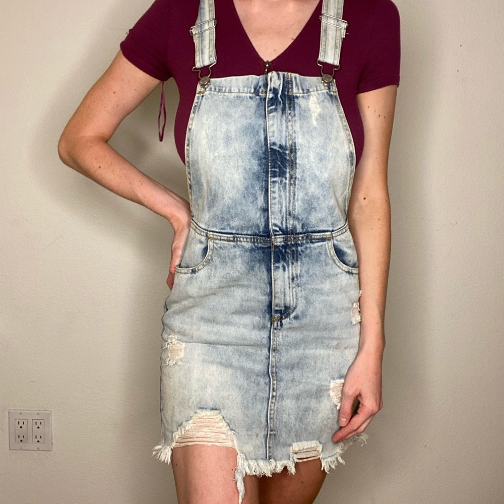 Denim Overall Dress